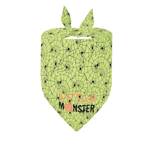 FUNAT Halstuch Kürbis-Hundebandanas, niedliche dreieckige Lätzchen, Halloween Hund Bandanas, Dreieck Haustier Schals Waschbare Haustier Halstuch Hund Lätzchen von FUNAT