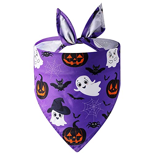 FUNAT Haustier Schal Hund Speichel Handtuch Haustier Dreieck Schal Halloween Speichel Handtuch von FUNAT