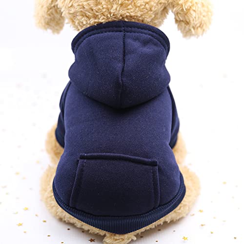 FUNAT Hund Herbst Winter Hoodie, Haustiere Pullover, Warmer Pullover ist Geeignet für Katzen, Winter Hund Hoodie Sweatshirts mit Taschen von FUNAT