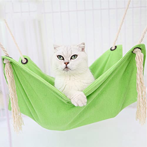 FUNAT Katzenkäfig Hängebett, Haustier Atmungsaktive Baumwolle Leinen Hängematte, Käfig Swing Katze hängende Nest, Katze hängende Pad Katze Streu Katze hängende Hängematte von FUNAT