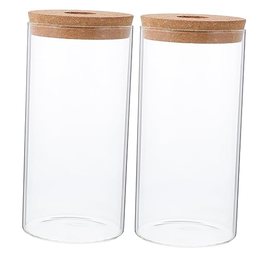 2st Aquarium Saftig Luftpflanzen Terrarium Tischbehälter Luftpflanzenvase Dekor Moos-landschaftsbauflasche Vasen Klar Pflanzen-Terrarium-Display Hydrokulturvase Container Glas FUNOMOCYA von FUNOMOCYA