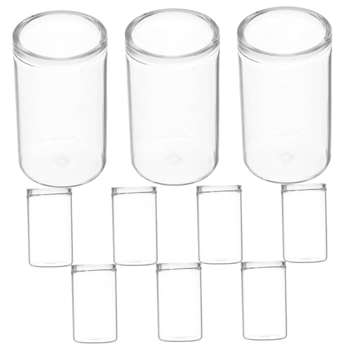 FUNOMOCYA 10 Stück Mini Sukkulenten Glasflaschen Terrarienvasen Kreative Landschaftsflaschen Mikro Landschafts Öko Flaschen Blumengießflaschen Sukkulenten Mini Blumenhalter Aus Glas von FUNOMOCYA