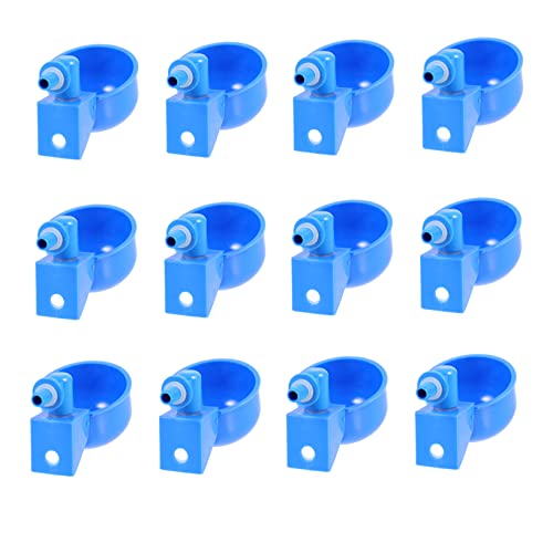 FUNOMOCYA Automatische Wasser Feeder Für Geflügel 12pcs Kunststoff Huhn Wasser Tasse Vogel Schüssel von FUNOMOCYA