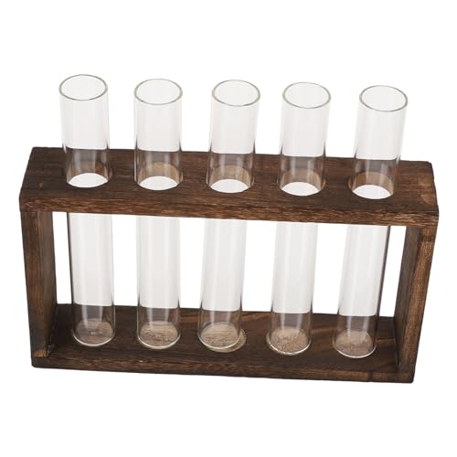 FUNOMOCYA 1Stk Holzrahmen hydroponische Ornamente Pflanzen Terrarium hydroponic Pflanzentöpfe drinnen Terrarienbehälter Vase Töpfe für Pflanzen Pflanzgefäß für Wasser Pflanzenbehälter Glas von FUNOMOCYA