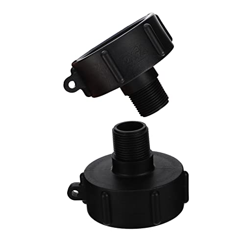 FUNOMOCYA 2 Stück IBC Tankadapter Für Wassertank Hochwertige Auslaufhahn Adapter Für IBC Container Ideale ösung Für IBC Regenwassertank Und Wassertank Entleerung von FUNOMOCYA