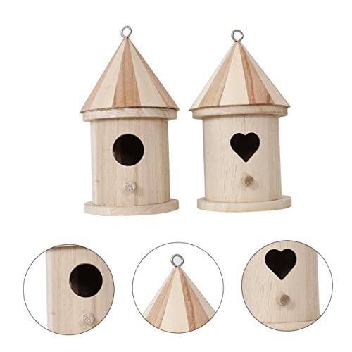 FUNOMOCYA 2Pcs Vogel Nest Wellensittich Zucht Box für Garten Nest Dekoration Hause Schmuck Vogelhäuser für Outdoor von FUNOMOCYA