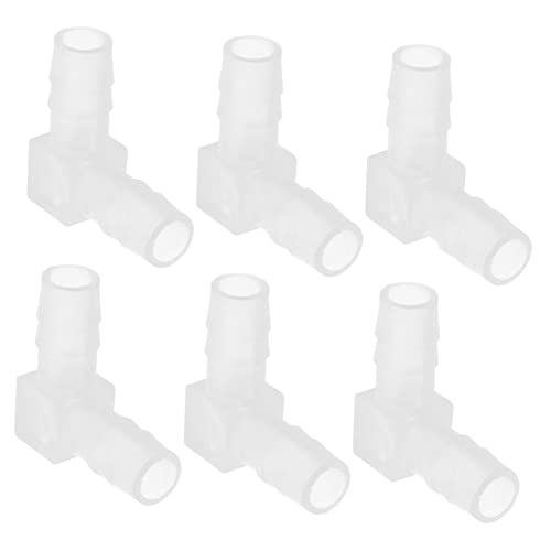 FUNOMOCYA 6er Set 90° L Förmige Schlauchverbinder Barbed Joint Connectors Für 8mm Schläuche Ideal Für Aquarien Und Gartenbewässerung von FUNOMOCYA