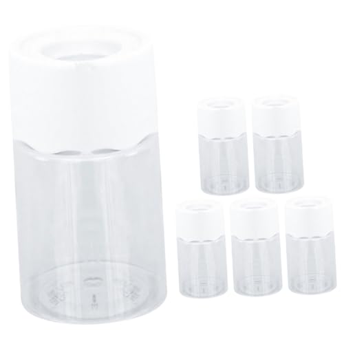 FUNOMOCYA 6er Set Transparente Hydroponische Blumentöpfe Runde Pflanzgefäße Für Indoor Pflanzen Deko Im Wohnzimmer Und Büro Modernes Design Für Tischdekoration von FUNOMOCYA