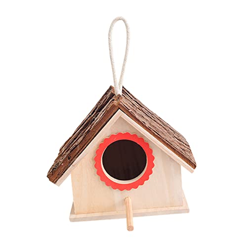 FUNOMOCYA Home Nest Schmuck Holz Vogelnest Garten Nest Ornament Nest Dekoration Simulation Vogelnest Zartes Nest von FUNOMOCYA