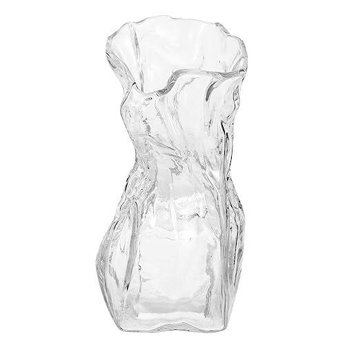 FUNOMOCYA Klare Glasvase -ästhetik Kleiner Vase Zarte Glasvase Schmücken Transparentes Glasvase - von FUNOMOCYA