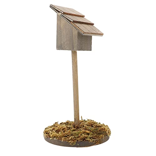 FUNOMOCYA Simuliertes Vogelhaus Wohnaccessoires für zu Hause min Vogelbrunnen zimmervoliere Miniature House Möbel Ornament Mini-Hausschmuck Zubehör für Puppenhäuser Glas Puppenhaus Container von FUNOMOCYA