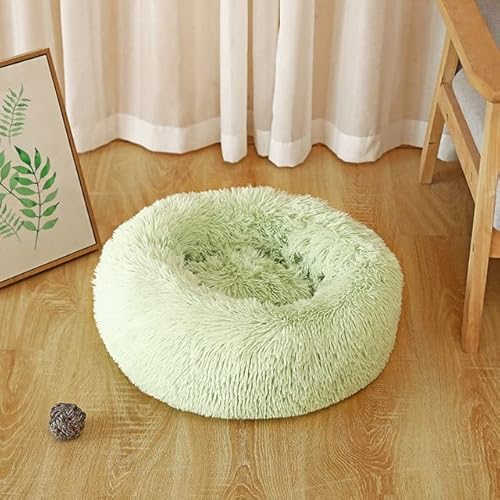 FUNZE 1Pcs Donut Hundeschlafsofa Waschbar Haustierbett Matten Plüsch Haustierbett Haus für Kleine Große Hunde Katzen Runde Matte Warmes Schlafnetz Heimtierbedarf von FUNZE