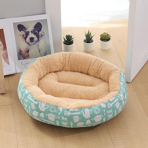 FUNZE Cotton Hundebett, Katzenbett, Teddy, Kleiner und mittelgroßer Hund, warmes Haustierbett, Hundeunterlage im Winter, Hundebett für kleine, mittelgroße Hunde von FUNZE