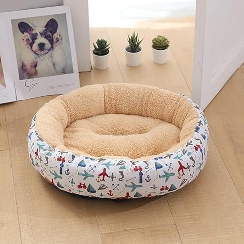 FUNZE Cotton Hundebett, Katzenbett, Teddy, Kleiner und mittelgroßer Hund, warmes Haustierbett, Hundeunterlage im Winter, Hundebett für kleine, mittelgroße Hunde von FUNZE