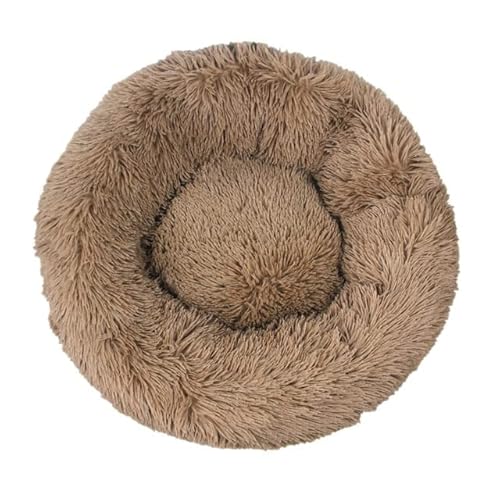 FUNZE Haustier-Hundebett, bequemer Donut-Schmuser, runder Hundehütte, ultraweich, waschbar, Hunde- und Katzenkissen, Bett, Winter, warmes Sofa von FUNZE