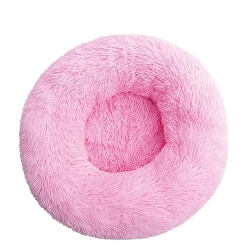 FUNZE Haustier-Hundebett, bequemer Donut-Schmuser, runder Hundehütte, ultraweich, waschbar, Hunde- und Katzenkissen, Bett, Winter, warmes Sofa von FUNZE