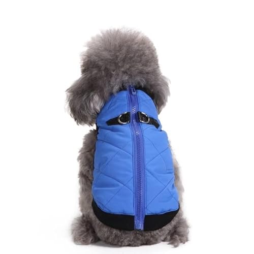 FUNZE Haustier-Kleidung, Welpen-Outfit, Weste, warme Hundekleidung für kleine Hunde, Winter, Winddicht, Haustier-Jacke, Mantel, gepolsterte Chihuahua-Bekleidung, Baumwolle von FUNZE