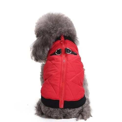 FUNZE Haustier-Kleidung, Welpen-Outfit, Weste, warme Hundekleidung für kleine Hunde, Winter, Winddicht, Haustier-Jacke, Mantel, gepolsterte Chihuahua-Bekleidung, Baumwolle von FUNZE