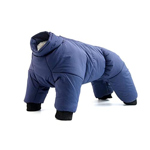 FUNZE Hund Wintermantel Mäntel Warme Kleidung Kleine Welpen Kleidung Für Französische Bulldogge Hunde Haustiere Wasserdichter Anzug XXL Haustier Jacken Schneeanzug von FUNZE