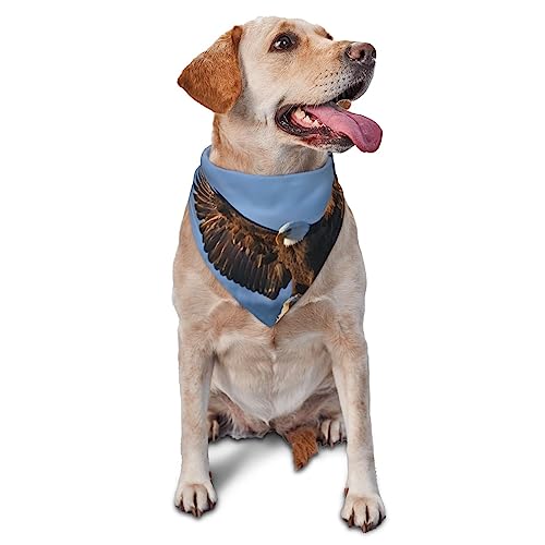 Adler Hund Bandana Niedlich Weich Waschbar Hund Schal Sommer Verstellbar Katze Halstuch Lätzchen Haustier Dreieckstuch von FURLOU