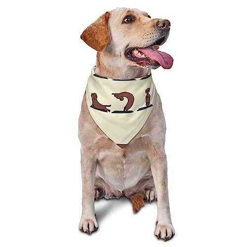 Hund Yoga Hund Bandana Niedlich Weich Waschbar Hund Schal Sommer Verstellbare Katze Halstuch Lätzchen Haustier Dreieckstuch von FURLOU