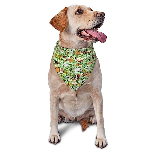 Meerschweinchen Hund Bandana Niedlich Weich Waschbar Hund Schal Sommer Verstellbare Katze Halstuch Lätzchen Haustier Dreieckstuch von FURLOU