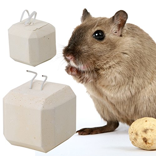 Furu Pet Kauen Spielzeug Mineral Stein Calcium Zähne Mahlwerk für Hamster Ratte Chinchilla Kaninchen S L von FURU