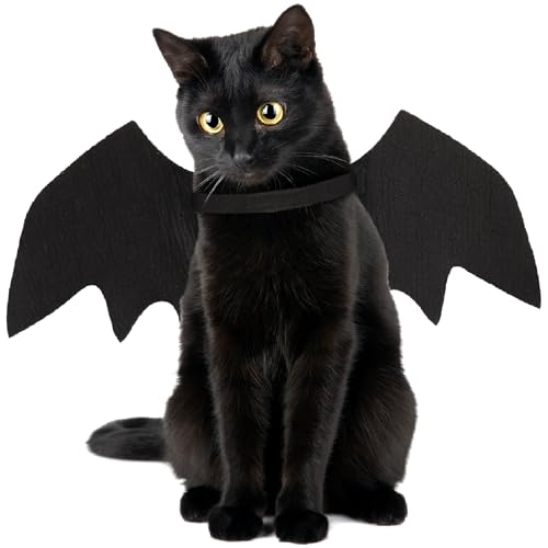 Fledermausflügel für Katzen, Fledermaus-Kostüm, Welpen- und Katzenflügel für Halloween-Party-Dekoration, niedliche Katzen-Halloween-Kostüme, Kätzchen-Fledermausflügel, von FUTERLY