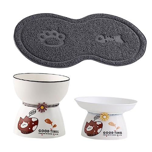 FUTUREORYY 1 Set Katzennapf Mit Hohen Füßen Erhöhte Näpfe Für Den Innenbereich Futternapf Erhöhter Ständer Fütterung Im Freien Großes Kätzchen Katzenfutter Kleiner Geneigter FUTUREORYY 1 Set Katzennapf Mit Hohen Füßen Erhöhte Näpfe Für Den Innenbereich Futternapf Erhöhter Ständer Fütterung Im Freien Großes Kätzchen Katzenfutter Kleiner Geneigter von FUTUREORYY