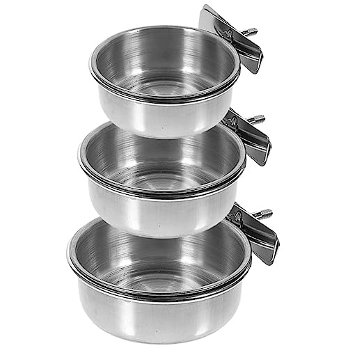 FUTUREORYY 3stücke Edelstahl Schalen Für Papageien Tragbare Futternäpfe Wasserbehälter Für Vögel Für Futter Und Wasser Im Käfig FUTUREORYY 3stücke Edelstahl Schalen Für Papageien Tragbare Futternäpfe Wasserbehälter Für Vögel Für Futter Und Wasser Im Käfig von FUTUREORYY