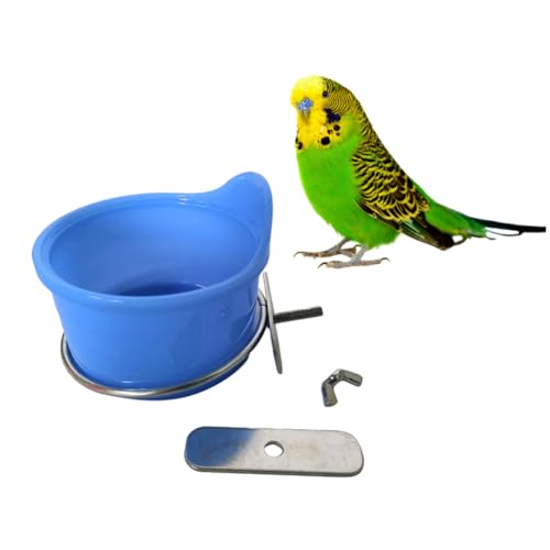 FUTUREORYY Futter und Wassernapf für Papageien und Kleine Vögel Langlebig Leicht zu Reinigen Multifunktional Geeignet für Vogelkäfige Zubehör in Blau FUTUREORYY Futter und Wassernapf für Papageien und Kleine Vögel Langlebig Leicht zu Reinigen Multifunktional Geeignet für Vogelkäfige Zubehör in Blau von FUTUREORYY