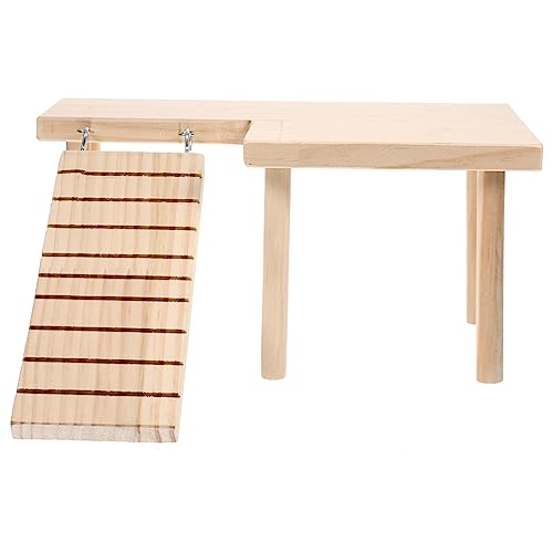 FUTUREORYY Holzleiter Hamsterplattform Stöckig Natürliches Kauspielzeug für Zwerghamster Stabiler Spielplatz zur Bewegung und Zahnpflege Platzsparend für Kleintierkäfige Fördert Gesundheit FUTUREORYY Holzleiter Hamsterplattform Stöckig Natürliches Kauspielzeug für Zwerghamster Stabiler Spielplatz zur Bewegung und Zahnpflege Platzsparend für Kleintierkäfige Fördert Gesundheit von FUTUREORYY