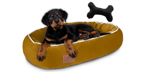 FUUFEE Hundebett, Hundekorb, Hundesofa, Hundeliege, Hundebett kleine Hunde, Hundezubehör, hundebett orthopädisch, Hundebetten 70 x 60 cm Spicy von FUUFEE