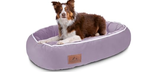 FUUFEE Hundebett, Hundekorb, Hundesofa, Hundeliege, Hundebett mittelgroße Hunde, Hundezubehör, hundebett orthopädisch, Hundebetten 95 x 65 cm von FUUFEE