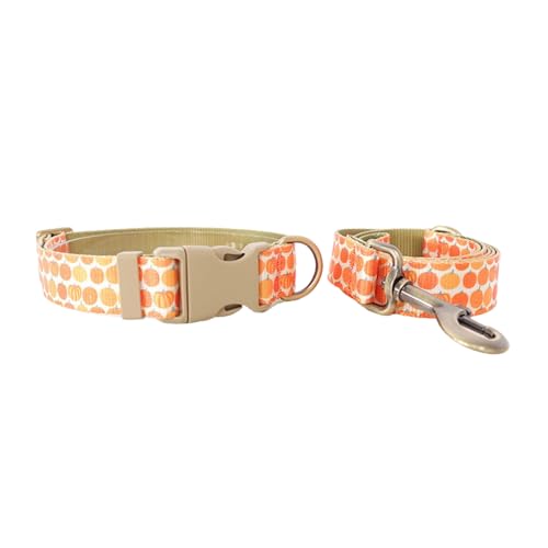 FUUGlan Hübsches Kürbis-Halsband, bequeme Hundeleine für Hunde, Erntethema FUUGlan Hübsches Kürbis-Halsband, bequeme Hundeleine für Hunde, Erntethema von FUUGlan