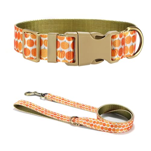 FUUGlan Hübsches Kürbis-Halsband, bequeme Hundeleine für Hunde, Erntethema FUUGlan Hübsches Kürbis-Halsband, bequeme Hundeleine für Hunde, Erntethema von FUUGlan