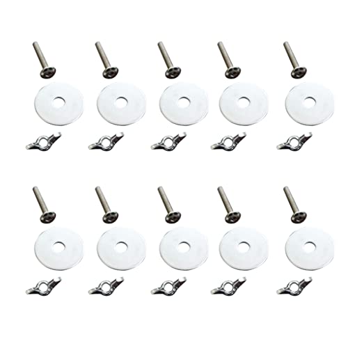 Vogel-Sitzstange, für Papageienhaus, Schrauben und Futterspender, Teile für Vogelkäfig, Brutkasten, Zubehör, 10 Stück Vogel-Sitzstange, für Papageienhaus, Schrauben und Futterspender, Teile für Vogelkäfig, Brutkasten, Zubehör, 10 Stück von FUUGlan