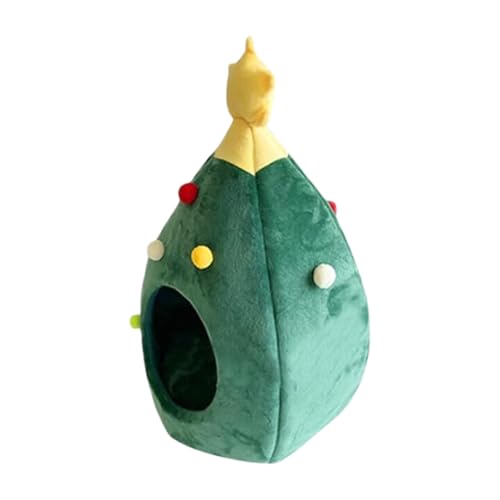 Weihnachtsbaum-Katzenbett für kleine Hunde und Katzen, warmes Plüsch, Rückzugshaus mit abnehmbarem Kissen für Haustiere zum Ausruhen und Schlafen Weihnachtsbaum-Katzenbett für kleine Hunde und Katzen, warmes Plüsch, Rückzugshaus mit abnehmbarem Kissen für Haustiere zum Ausruhen und Schlafen von FUUGlan