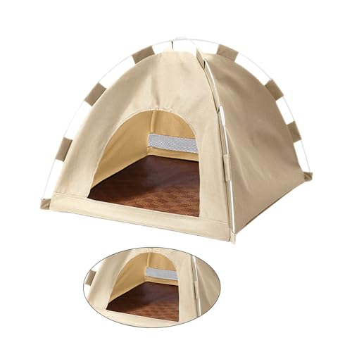 FUXIU Abnehmbares faltbares Haustierzelt Haus Hunde Katzen Camping Tipi Haustierkäfig für Outdoor Zelt Hunde Wasserdichtes Zelt für Camping Haustier Tipi für große Hunde Haustier Tipi Zelt Haustier von FUXIU