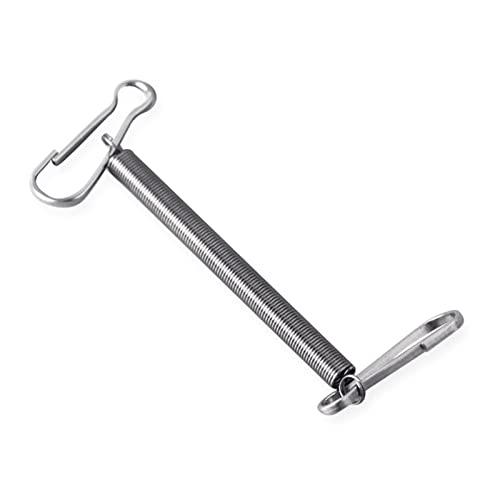 FUXIU Edelstahlfeder 7,9 cm Metall Ersatzfedern mit 2 Clips für Kleintiere Drahtkäfige Gesamtlänge 13 cm im Frühling mit Clips an beiden Enden von FUXIU