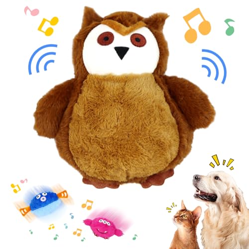 FUXNGZI Active Moving Pet Plush Toy, 2024 Neu Hundeball Hundespielzeug Futter Ball, Sprechendes und Wiederholendes Lustiges Stofftier, Interaktives Hundespielzeug Leckerli Spielzeug Ball (#D) von FUXNGZI