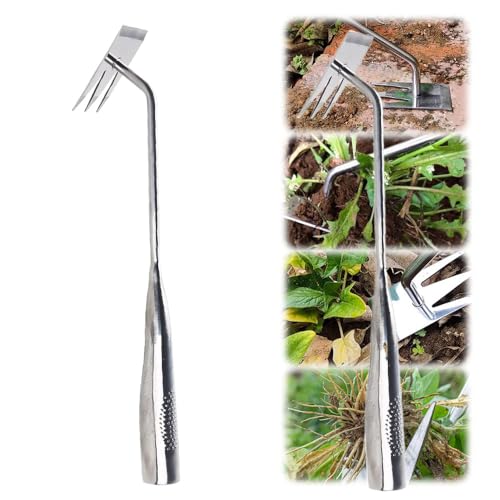 FUXNGZI Gartenarbeit Hand Unkrautstecher,Unkrautstecher,Unkraut Jäten Gartengeräte Entwurzelung Jäten Werkzeug, Outdoor-Garten-Reinigungsschaufel, Gartengeräte,Profi Trimmer Unkraut (#D) von FUXNGZI