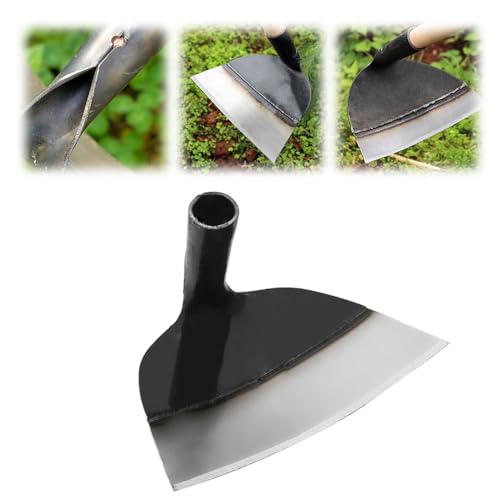 FUXNGZI Heavy Duty Steel Farm Gardening Weeding Hoe Head, Gartenhacke Metallhacke Bodenbearbeitungshacke Ersatz-grabhacke Kopf Gemüsehacke Garten Handhacke Handpflug Grub Hacke (25.5cm) von FUXNGZI