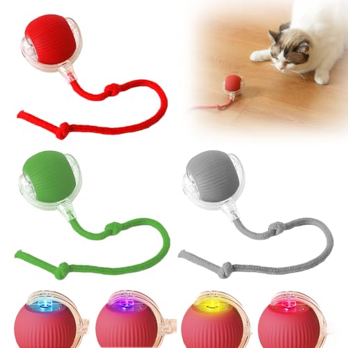 FUXNGZI Hundespielzeug Ball, 2025 Neu Magic Ball Hund, Interaktives Hundespielzeug Ball,Hundeball Elektrisch,Hundespielzeug Unzerstörbar,Smart Automatisch Rollender Ball für Katzen und Hunde (3PCS) von FUXNGZI