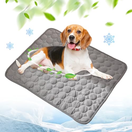 FUXNGZI Kühlmatte für Den Sommer, 2024 Neu Kühlmatte Hund, Hundekühlmatte für Hund & Katze Selbstkühlende Matte für Haustiere Summer Pet Ice Pad Abrieb- und Bissfest Natürliche Kühlung (01, M) von FUXNGZI