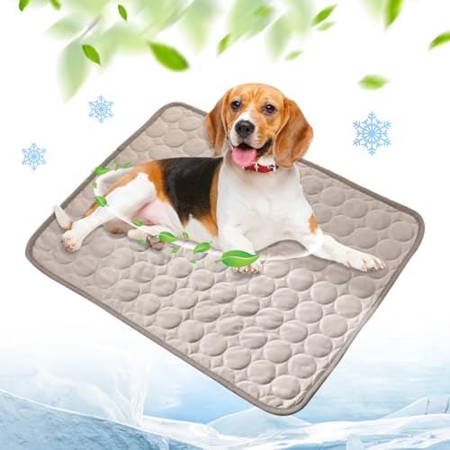 FUXNGZI Kühlmatte für Den Sommer, 2024 Neu Kühlmatte Hund, Hundekühlmatte für Hund & Katze Selbstkühlende Matte für Haustiere Summer Pet Ice Pad Abrieb- und Bissfest Natürliche Kühlung (04, M) von FUXNGZI