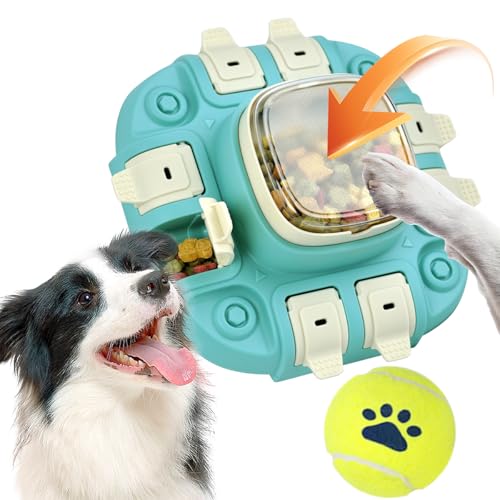 FUYAPPER Hundepuzzle Spielzeug 2 Stufen, Hundepuzzle Feeder für Smart Dogs, Dog Treat Puzzles Slow Feeder, Anreicherung Toys für Langeweile und geistige Stimulation - mit Spielball von FUYAPPER