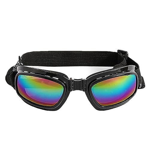 Anti-UV Hunde Sonnenbrille Für Mittlere Kleine Hund Winddicht Hunde Goggles Lange Schnauze Hunde Brillen Einstellbare Welpen Brille Faltbare UVprotective Hund Sonnenbrille Verstellbarer Gurt Hund von FUZYXIH