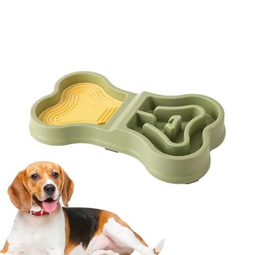 FVPKYUR Hundepuzzle -Feeder, Nicht -Slip -Welpenschale | Langsamer Essen Anti-Schlupf-Pet-Bowl | Puzzle tragbarer sicherer Feeder für Haustier Hunde Welpe Hausreise Innen im Freien im Freien von FVPKYUR