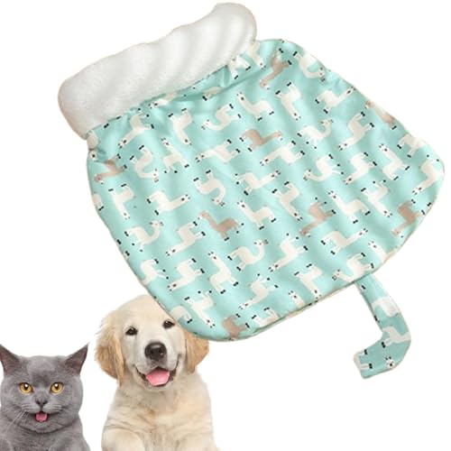 FVPKYUR Katzenschlafsack, Kuschelbett für Haustiere,Halbgeschlossene Kuschelhöhle zum Verstecken von Haustieren - Kuschelhöhle für Haustiere zum Schlafen, Wärmekissensack, Hundebett mit zartem von FVPKYUR